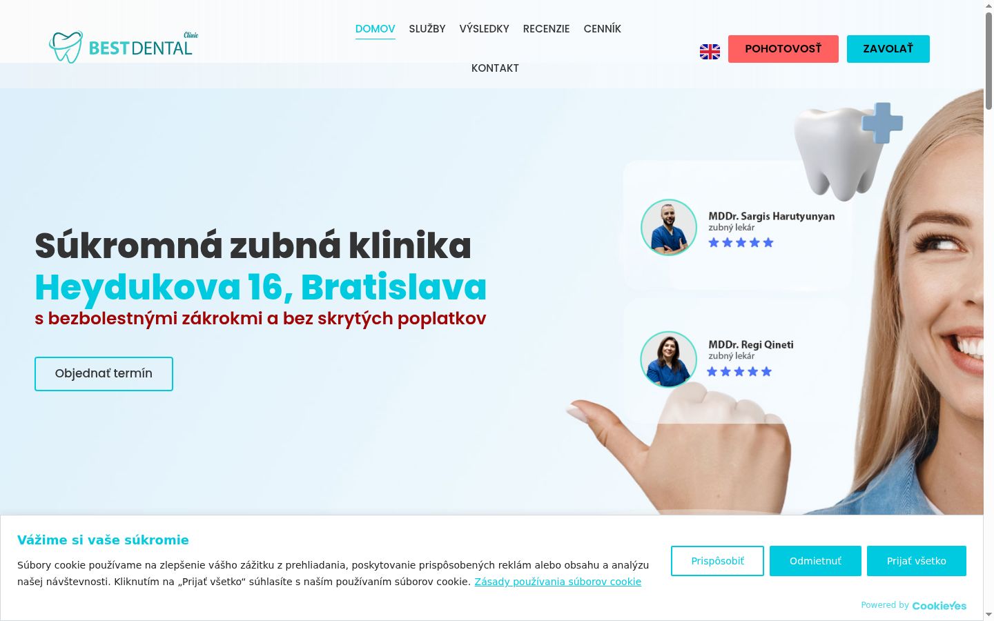 Kuvakaappaus suostumusbannerista, joka näytettiin ennen mitään vuorovaikutusta