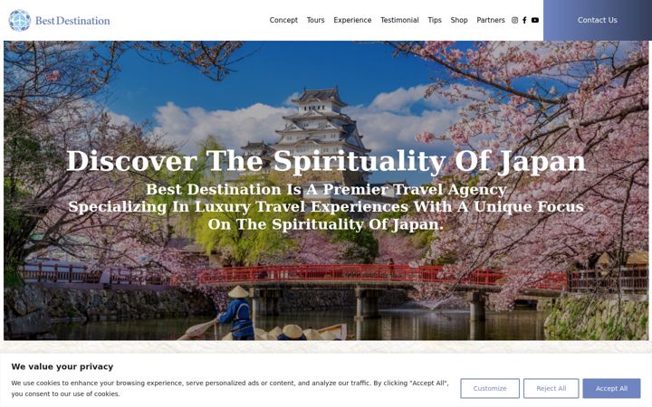 Screenshot of bestdestination.jp