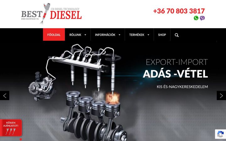 Screenshot του bestdiesel.hu