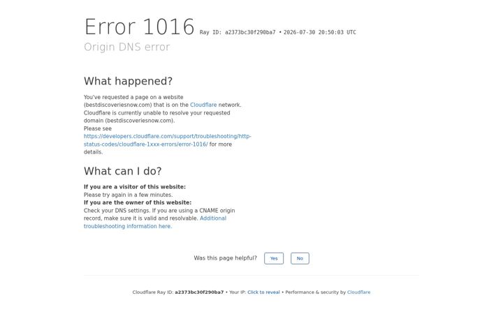 Screenshot of bestdiscoveriesnow.com