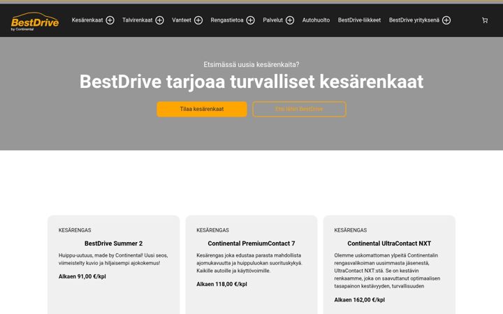 Screenshot of bestdrive.fi