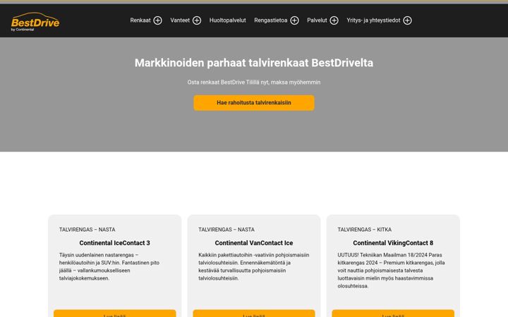 Skjermbilde av bestdrivehaukipudas.fi