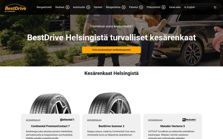 Screenshot of bestdrivehelsinki.fi
