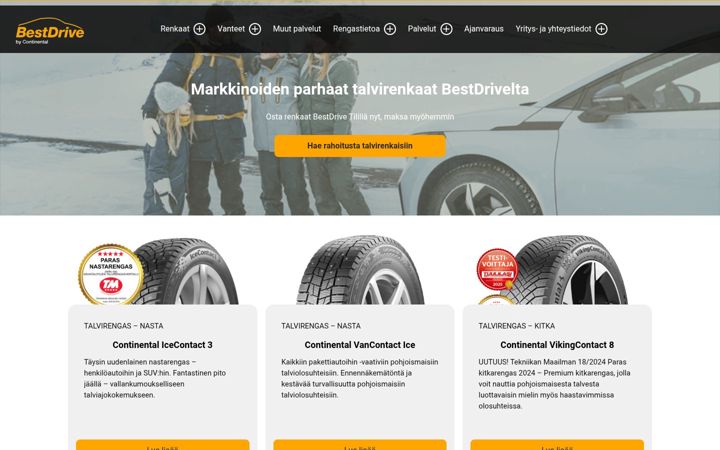 Screenshot of bestdrivemikkeli.fi