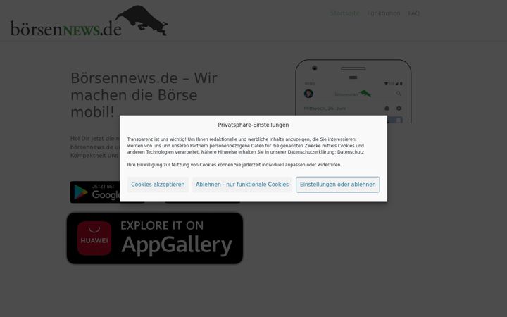 Screenshot of beste-boersenapp.de