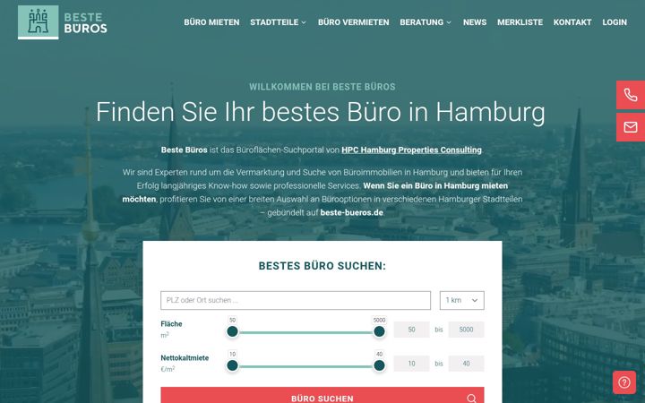 Screenshot of beste-bueros.de