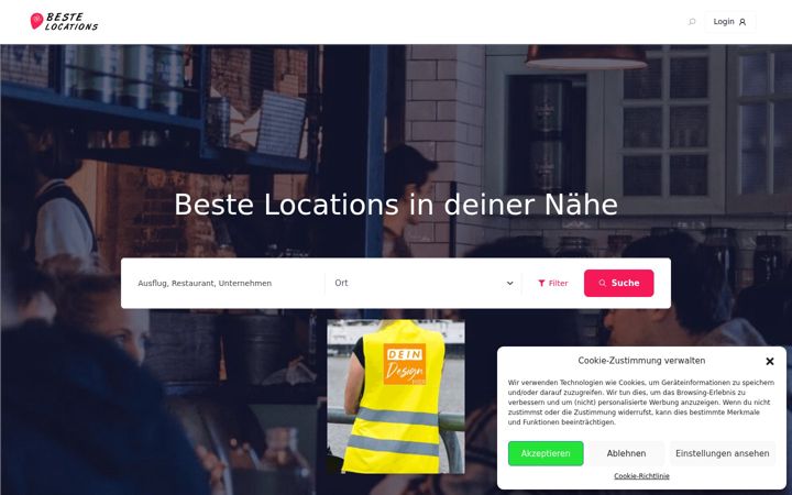 Screenshot of beste-locations.com