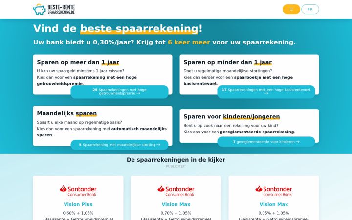 Skjermbilde av beste-rente-spaarrekening.be