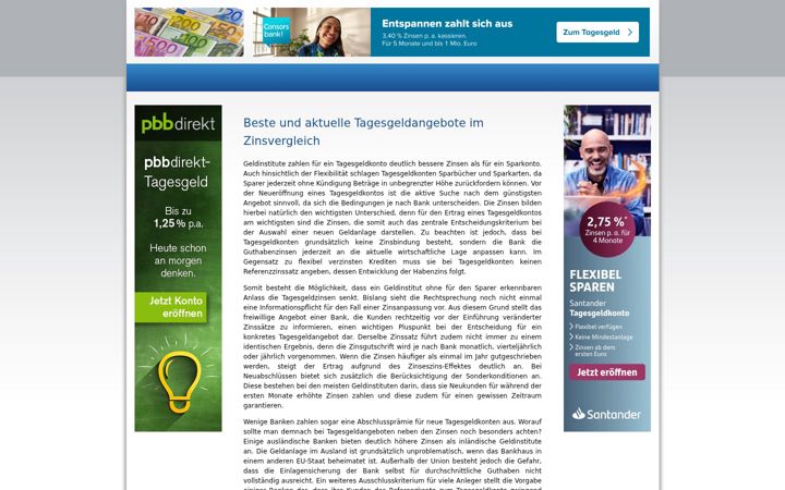 Screenshot of beste-tagesgeldangebote.de