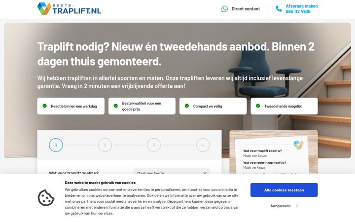Screenshot of beste-traplift.nl