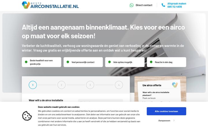 Screenshot of besteaircoinstallatie.nl