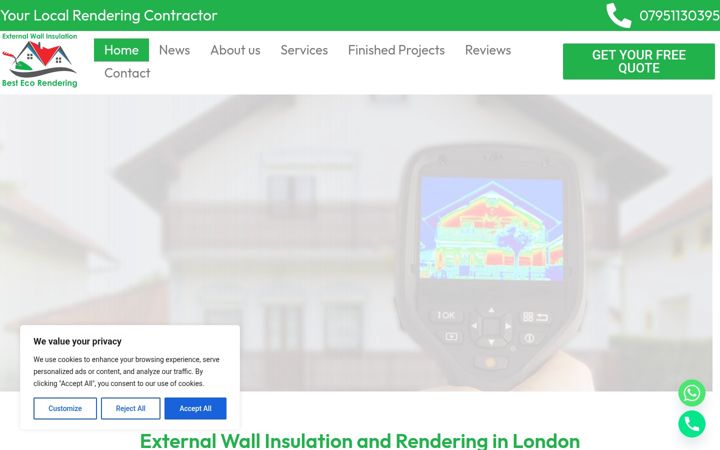 Screenshot of bestecorendering.co.uk