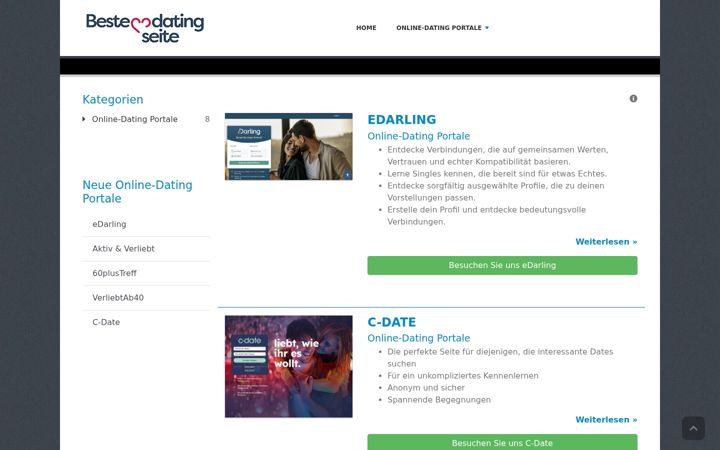 Screenshot of bestedatingseite.at