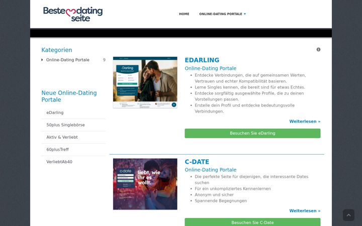 Screenshot of bestedatingseite.ch