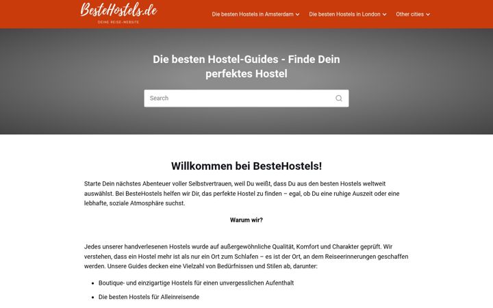 Zrzut ekranu bestehostels.de