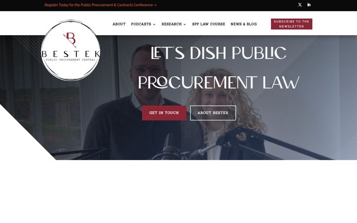 Screenshot of bestek-procurement.com