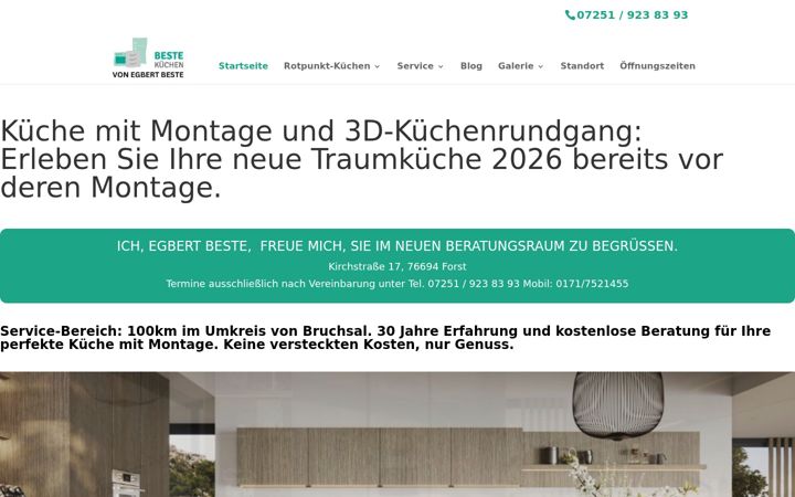 Zrzut ekranu bestekuechen.de