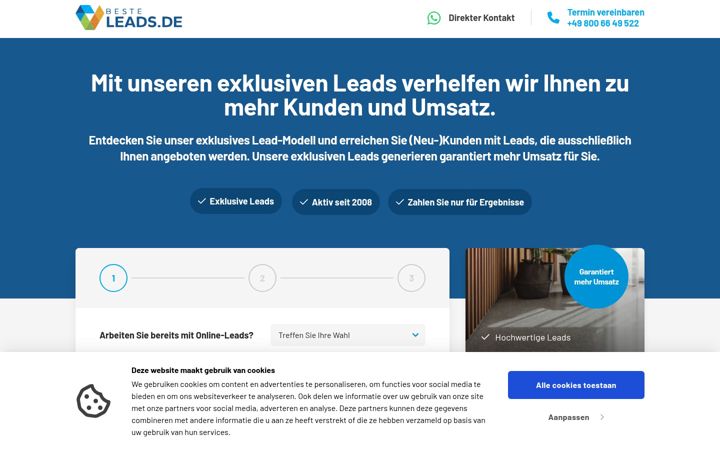 Screenshot of besteleads.de
