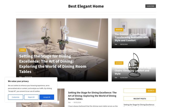 Screenshot of besteleganthome.com