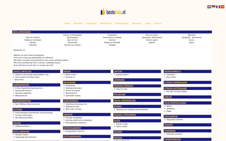 Screenshot of bestelinks.nl
