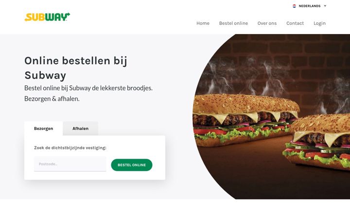 Screenshot of besteljesub.nl