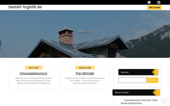 Screenshot of bestell-logistik.de