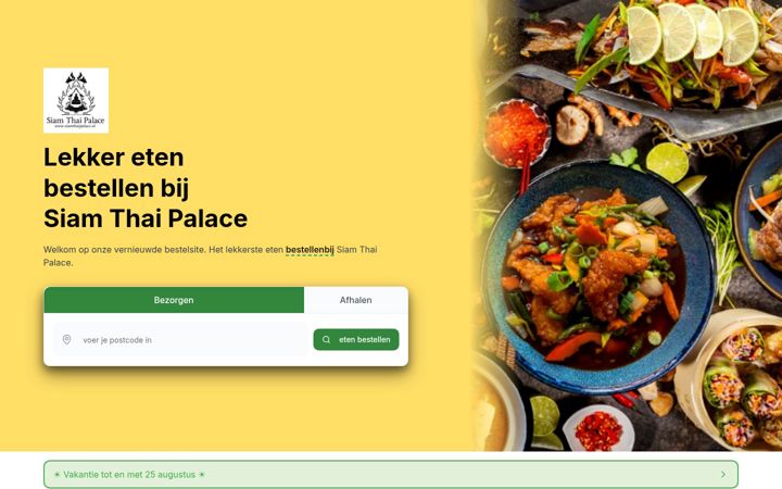 Screenshot of bestellenbijsiamthaipalace.nl
