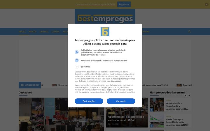 Screenshot of bestempregos.pt