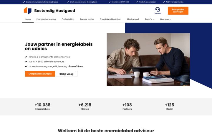 Екранна снимка на bestendigvastgoed.nl