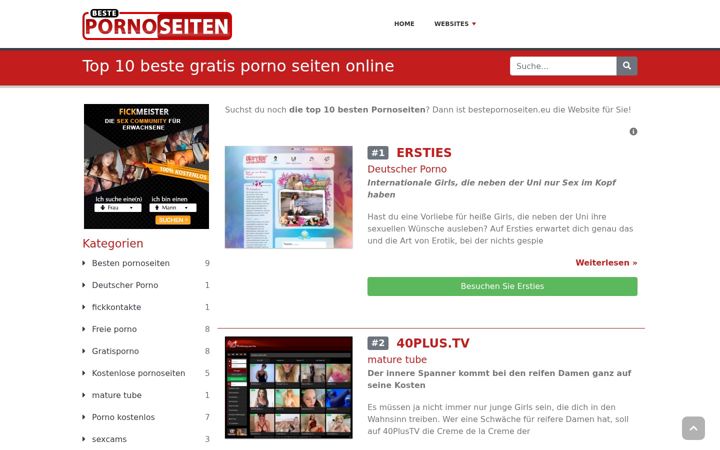 Screenshot of bestepornoseiten.eu