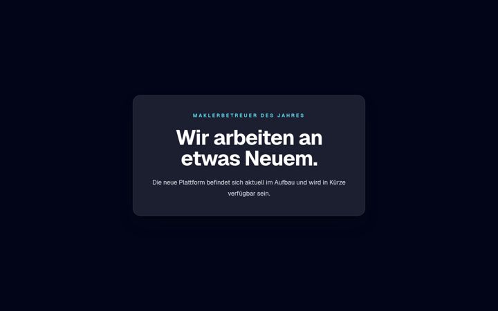 Zrzut ekranu bester-maklerbetreuer.de