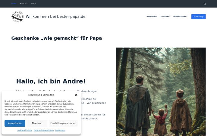 Zrzut ekranu bester-papa.de
