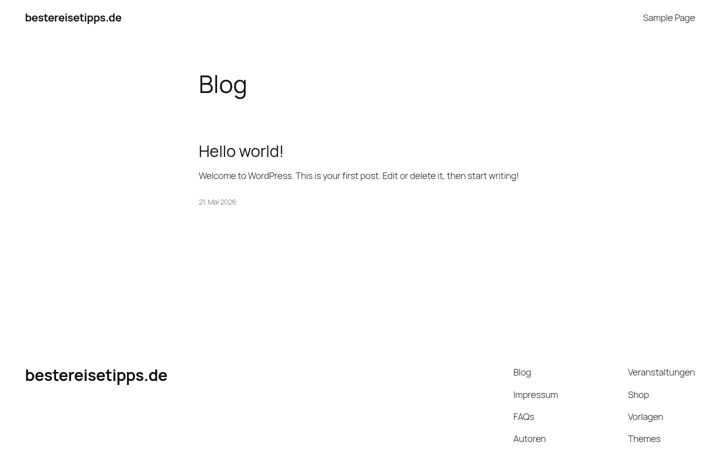 Screenshot of bestereisetipps.de