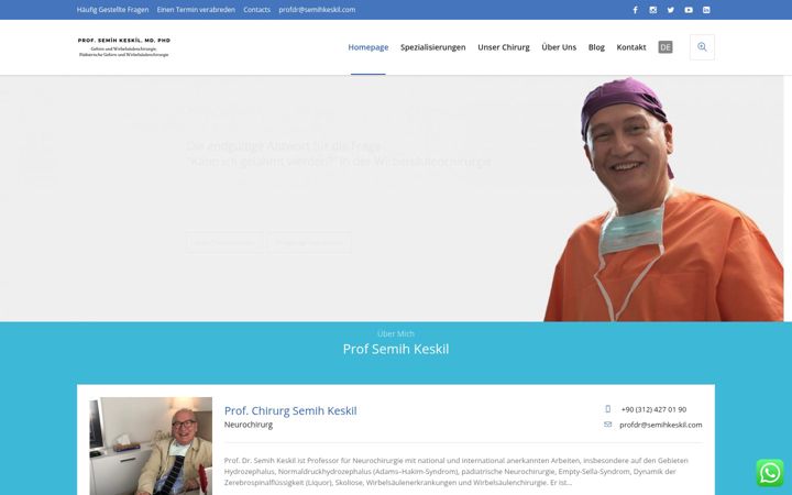 Screenshot of besterneurochirurg.com