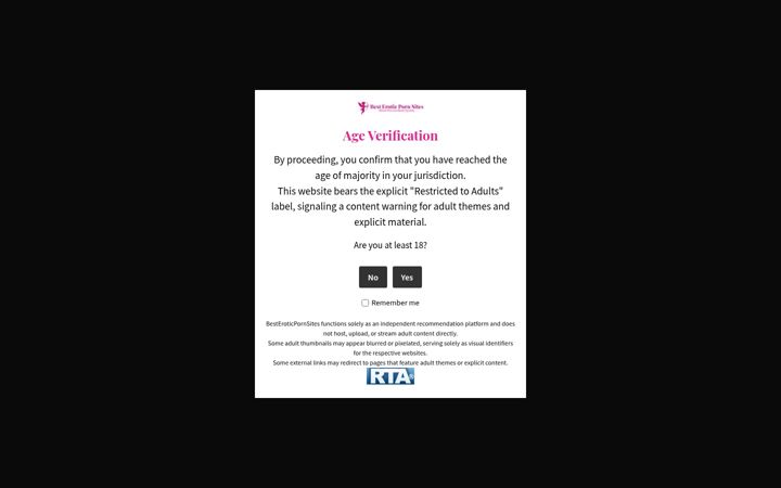 Screenshot of besteroticpornsites.com
