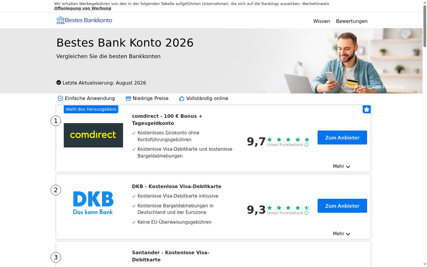 Ekrānuzņēmums ar piekrišanas baneri, kas tika rādīts pirms jebkādas mijiedarbības
