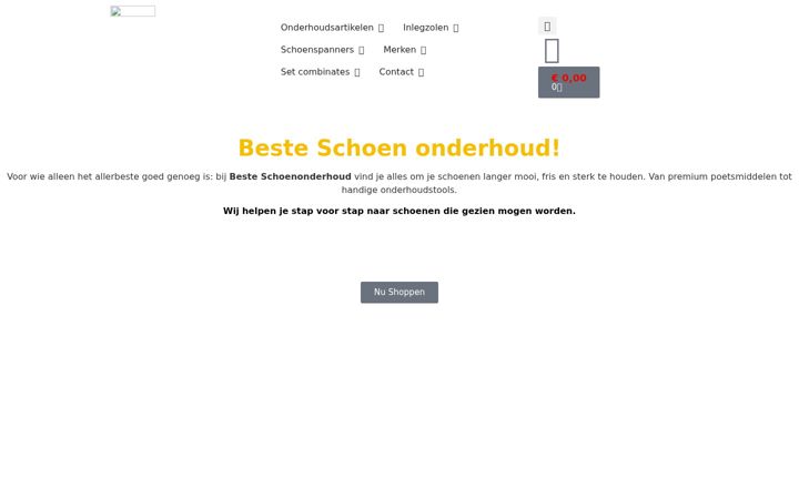 Screenshot of besteschoenonderhoud.nl