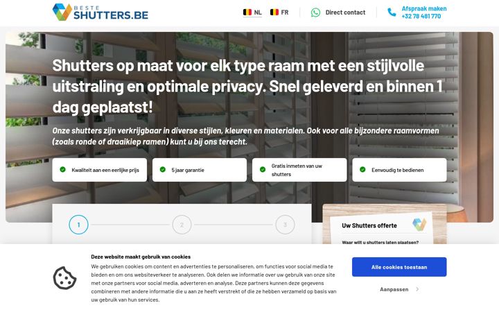 Screenshot of besteshutters.be