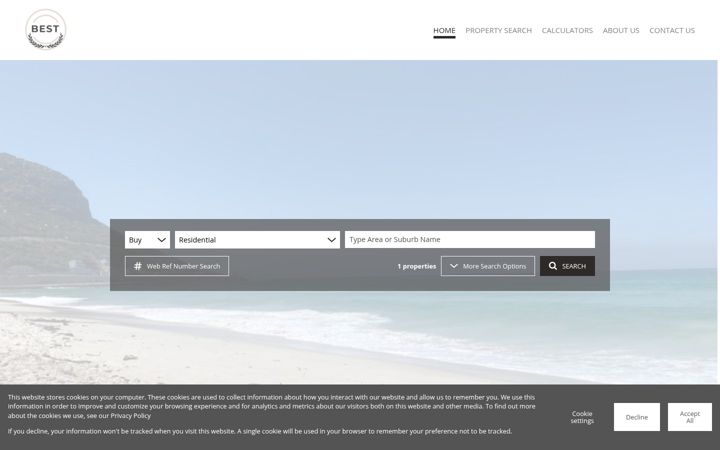 Screenshot of bestestates.co.za
