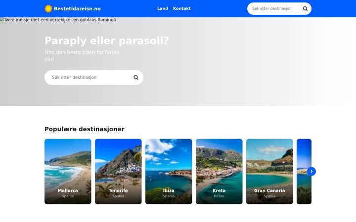 Screenshot of bestetidareise.no