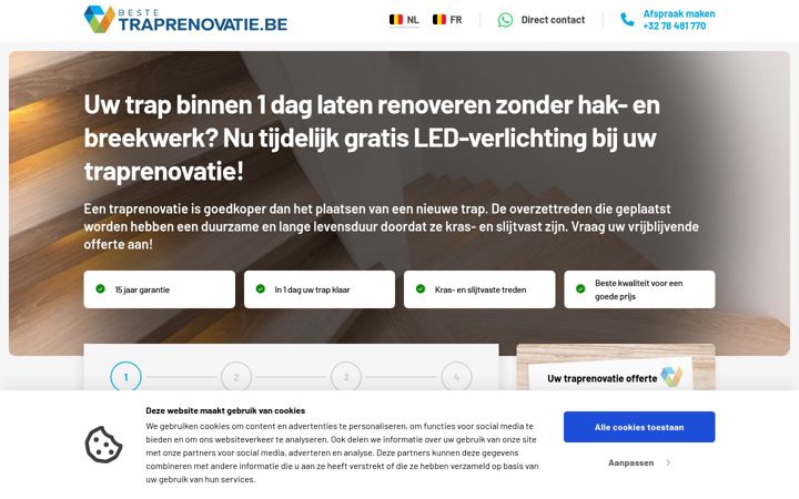 Skjermbilde av bestetraprenovatie.be