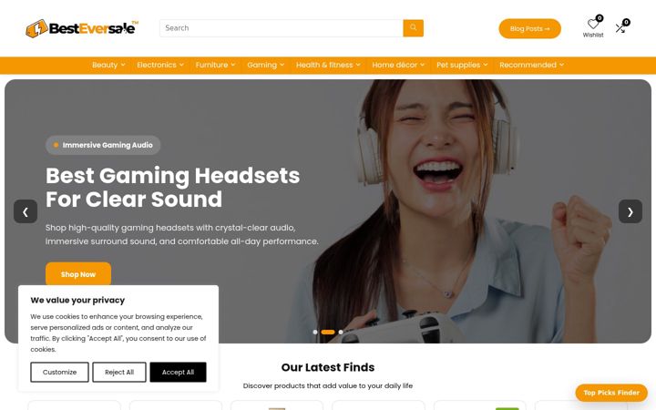 Screenshot of besteversale.com