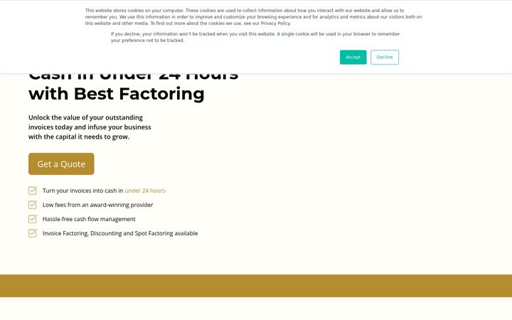 Screenshot of bestfactoring.co.uk