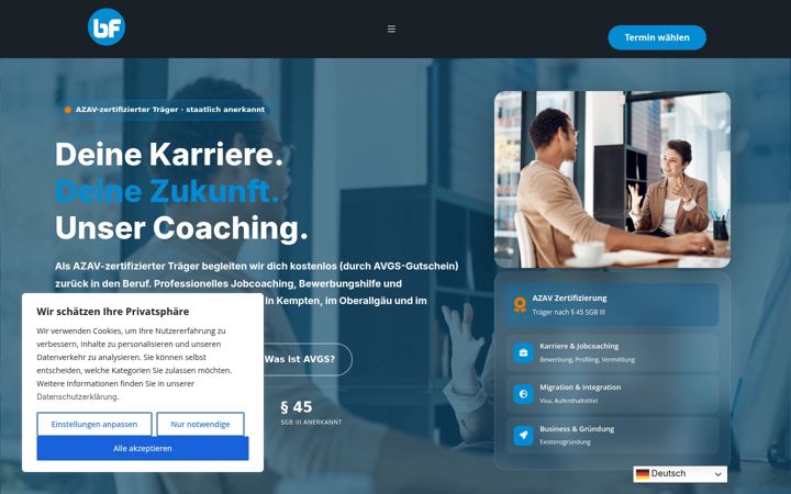 Skjermbilde av bestfit-job.de