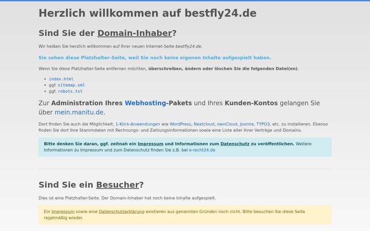 Screenshot of bestfly24.de