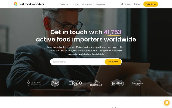 Screenshot of bestfoodimporters.com
