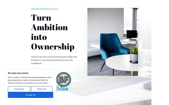 Screenshot of bestfranchise.co.uk