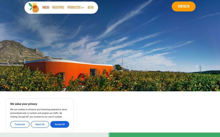 Kuvakaappaus sivustosta bestfruit.es