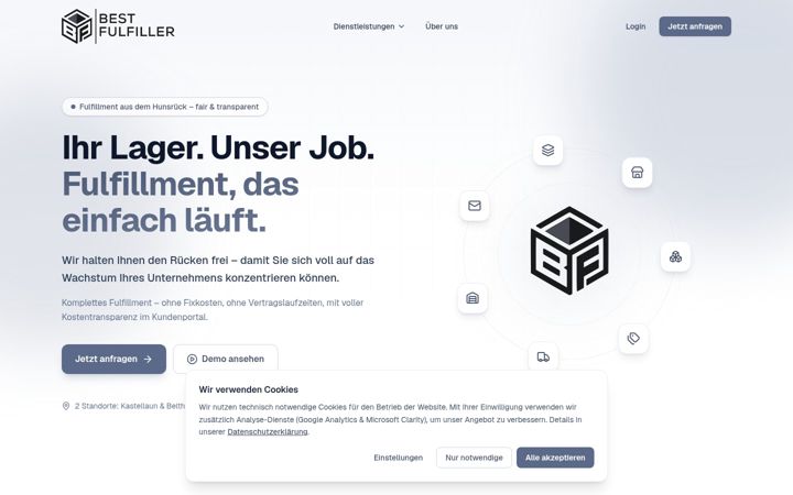 Captura de ecrã de bestfulfiller.com