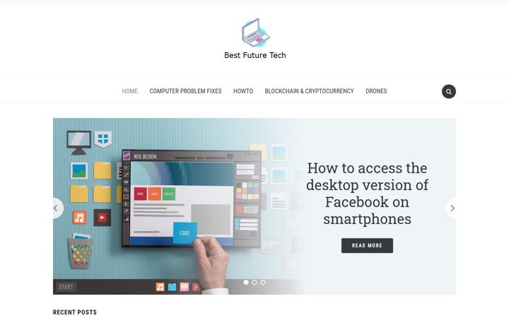 Screenshot of bestfuturetechnology.com